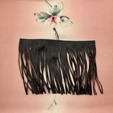 Custom Sakura Silk Scarf - Choice of Length and Leather Fringe