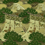 蝴蝶,凤凰,丝网日本丝绸(1912-1945)配米色暖色皮革:查看更多皮革颜色和枕头尺寸!