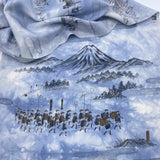 Fuji Silk Scarf - Choice of Leather Fringe Colors