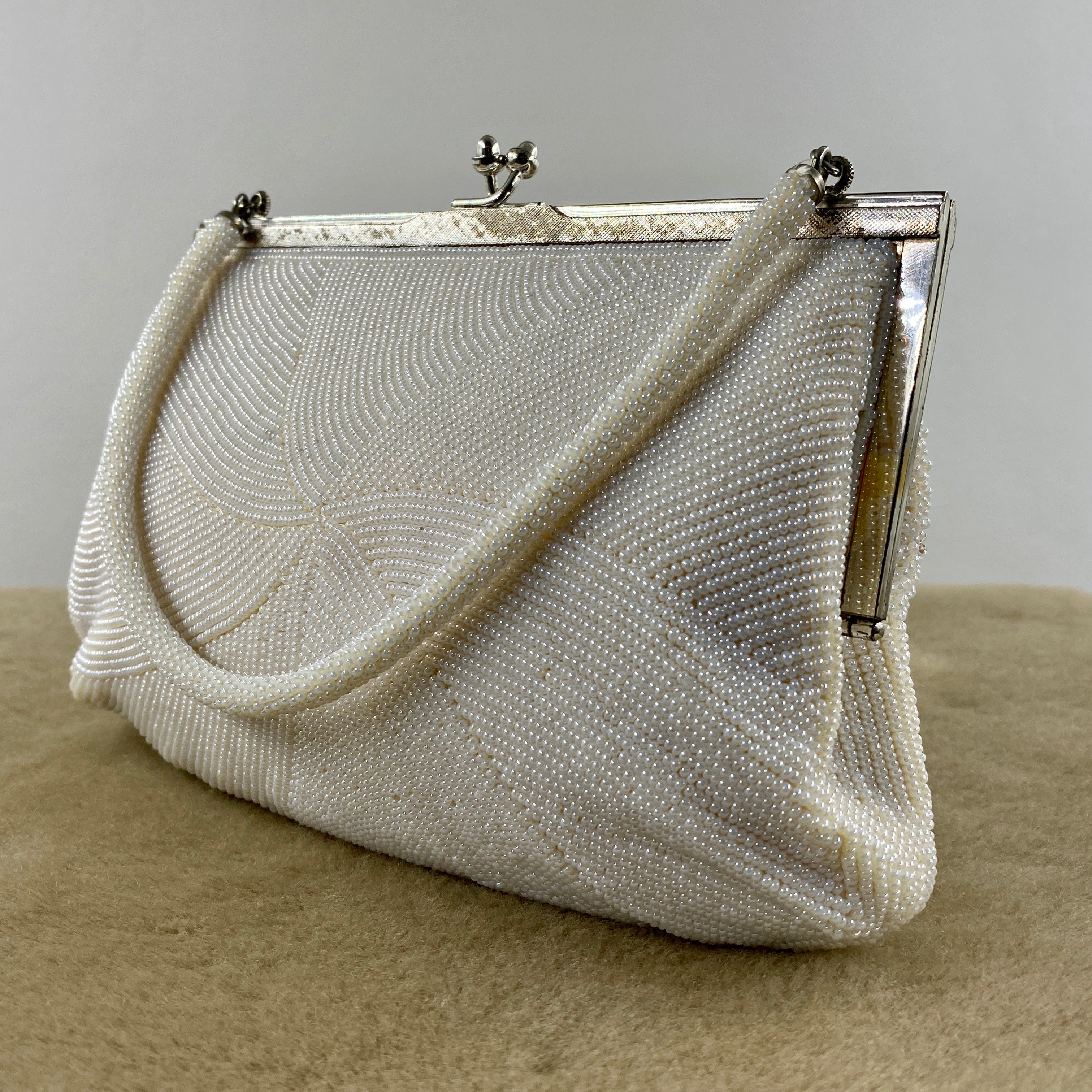 vintage beaded clutch purse