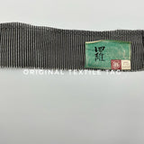 Custom Black and White Silk Scarf - Choice of Length and Leather Fringe