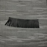 Custom Black and White Silk Scarf - Choice of Length and Leather Fringe