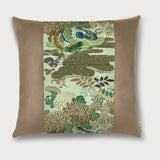 Mandarin Ducks Square Throw Pillow - Choice of Leather Colors