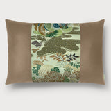 Mandarin Ducks Lumbar Throw Pillow - Choice of Leather Colors