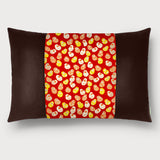 Daruma Doll Lumbar Throw Pillow - Choice of Leather Colors