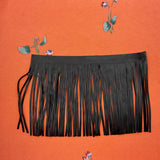 Custom Early Blossoms Silk Scarf - Choice of Length and Leather Fringe