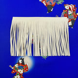 Custom Dancing Girls Silk Scarf - Choice of Length and Leather Fringe