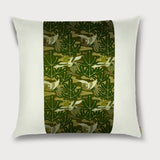 Phoenix with Young Pine (Wakamatsu 若松) Square Throw Pillow - Choice of Leather Colors
