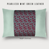 Butterflies Lumbar Throw Pillow - Choice of Leather Colors