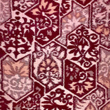 Arabesque Tsumugi Lumbar Throw Pillow - Choice of Leather Colors
