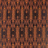 Vintage Abstract Pattern Japanese Tsumugi Silk Square Throw Pillow - Choice of Leather Colors