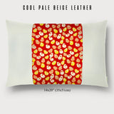 Daruma Doll Lumbar Throw Pillow - Choice of Leather Colors