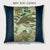 Mandarin Ducks Vintage Japanese Silk (1912-1949) with Cool Dark Taupe Leather: View More Leather Colors & Pillow Sizes!