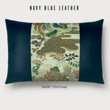 Mandarin Ducks Lumbar Throw Pillow - Choice of Leather Colors