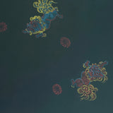 Vintage Black Silk Haori w/ 'Shishi' (Chinese Lion) Pattern