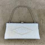 Beaded Purse From Japan With Diamond Motif Accented by Rhinestones (Vintage 1950's-1960's) Fits Most Cell Phones