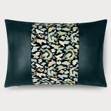 Dragons and 'Takara-Zukushi' Lumbar Throw Pillow - Choice of Leather Colors