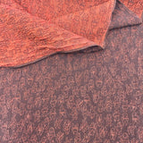 Karako (唐子) - Silk Scarf with Black Leather Fringe