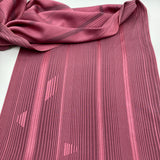 Trapezoid Silk Scarf - Choice of Long Leather Fringe Color