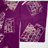 Silk Kimono With 'Genji-ko' Pattern (Vintage 1912-1945)