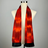 Highrise Silk Scarf - Choice of Leather Fringe Color
